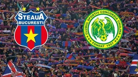 CONCORDIA CHIAJNA - STEAUA 1-2: FCSB câştigă şi cu rezervele