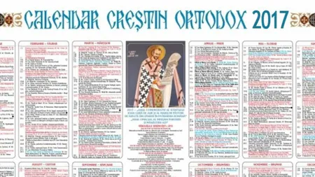 CALENDAR ORTODOX 2017: Ce sfinţi sărbătorim luni