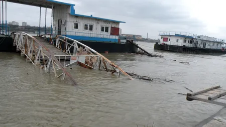 Cod galben de depăşire a cotelor de apărare pe anumite sectoare ale Dunării, până pe 31 martie