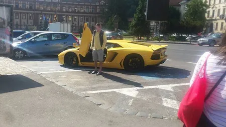 Tupeu fără limite al unui milionar român. Cum a ales să-şi etaleze Lamborghini-ul