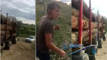 Scandal cu transportatorii de lemne din cauza drumurilor distruse