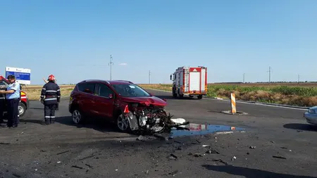 Şase persoane rănite într-un accident la Caracal. Între victime, doi copii şi o gravidă în opt luni