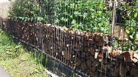 Gard făcut cu pietre semipreţioase, proprietarii habar nu au avut de valoarea lor când au început lucrarea