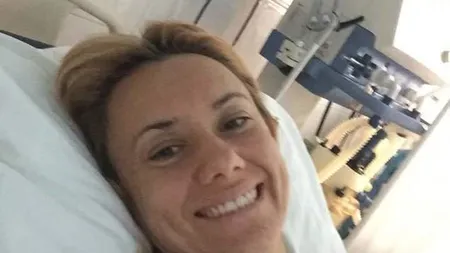 Oana Ioniţă, fotografie de pe patul de spital: 