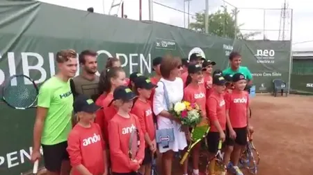 Carmen Iohannis, la evenimentul Kids Day din cadrul turneului de tenis Sibiu Open