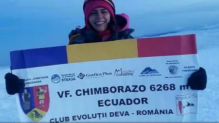 O româncă a cucerit Chimborazo. Este cel mai îndepărtat loc faţă de centrul Pământului