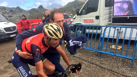 Alberto Contador, victorie de legendă cu o zi înaintea retragerii. A ajuns primul în vârful Angliru VIDEO