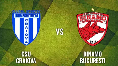 CSU CRAIOVA - DINAMO LIVE VIDEO ONLINE 2017 DIGI SPORT. LIVE STREAMING DOLCE TELEKOM