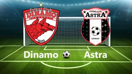 DINAMO - ASTRA 1-1: Câinii ratează play-off-ul după terminarea turului