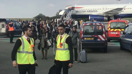 Incident pe aeroportul Charles de Gaulle din Paris. Un avion britanic a fost evacuat. Pasagerii, informaţi de o 