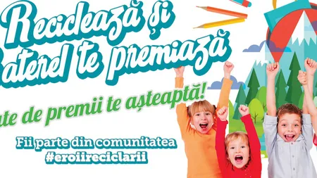 Campanie naţională de educaţie ecologică şi stimulare a colectării selective, în peste 1100 de şcoli
