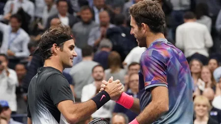 US OPEN 2017. Roger Federer, eliminat de Del Potro. 