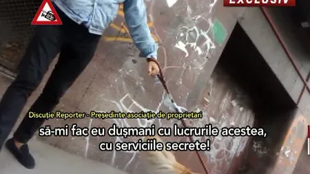 CAMERA ASCUNSĂ. Preşedintele asociaţiei de proprietari din blocul în care a locuit Codruţ Marta, speriat de serviciile secrete