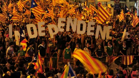 Miting de amploare în Barcelona. Manifestanţii cer independenţa Cataloniei