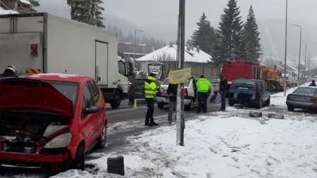 Accident pe DN1, la intrare în Predeal. Cinci persoane au fost rănite, dintre care una e în stare gravă