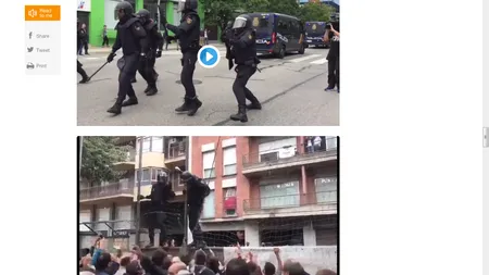 Tensiunile Madrid-Barcelona escaladează. Oficialităţi catalane, în faţa justiţiei