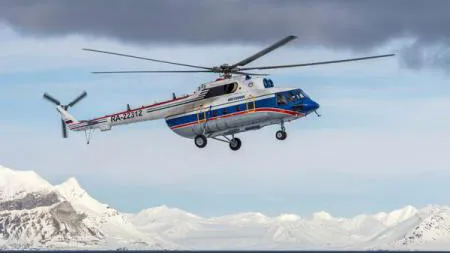 Epava elicopterului rus prăbuşit joi în Oceanul Arctic a fost găsită