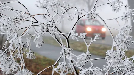 Ger de crapă pietrele, la Miercurea Ciuc, unde s-a înregistrat cea mai scăzută temperatură din ţară