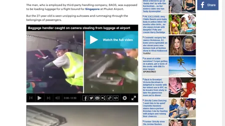 Cât de uşor se poate fura din bagajele pasagerilor din avion VIDEO