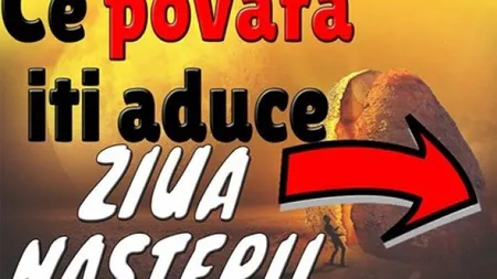 Amprenta zilei de naştere. Spune în ce zi te-ai născut ca să afli cum eşti
