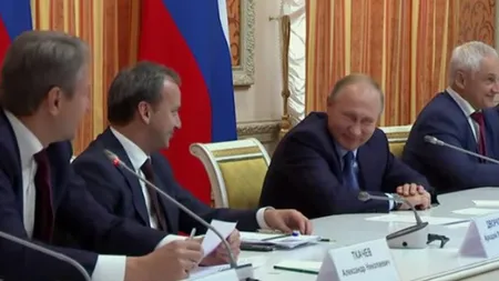 Omologul ministrului Daea din Rusia îl face pe Putin să râdă cu lacrimi VIDEO