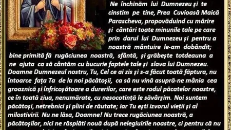 SFÂNTA PARASCHEVA nu te lasă la greu: RUGĂCIUNEA care îţi îndeplineşte orice dorinţă