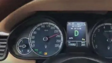 Un şofer s-a filmat în timp ce gonea prin România cu 270 de km la oră VIDEO