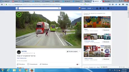 Un copil neatent, la un pas să fie călcat de tir. Imagini şocante surprinse de camerele de supraveghere VIDEO