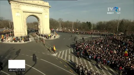 1 Decembrie. Proteste anunţate la Arcul de Triumf. Organizatorii vor să-i huiduie pe politicieni. PSD aduce susţinători din teritoriu