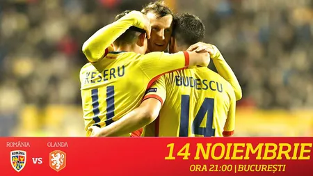 ROMANIA - OLANDA 0-3: Prima înfrângere a lui Cosmin Contra pe banca naţionalei