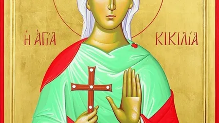 CALENDAR ORTODOX 22 NOIEMBRIE: Sunt celebraţi sfinţii Filimon şi Cecilia