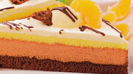 DESERTUL ZILEI: Tort mozaic cu portocale