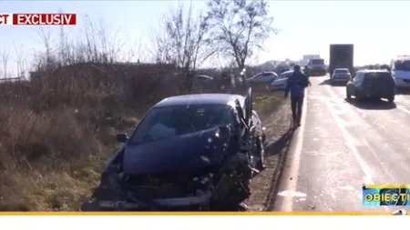 Accident pe Centura Capitalei. Trei maşini au fost distruse, iar o persoană e grav rănită