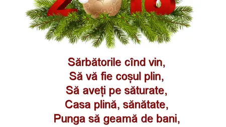 MESAJE DE ANUL NOU 2018. Cele mai frumoase URĂRI DE ANUL NOU 2018