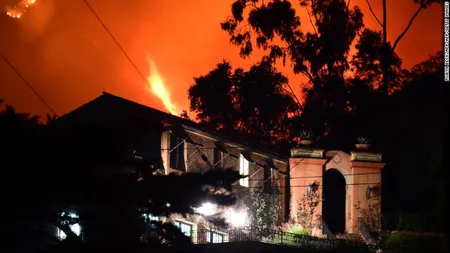 Casele vedetelor Beyonce, Paris Hilton şi Jennifer Aniston, evacuate din cauza incendiului din California