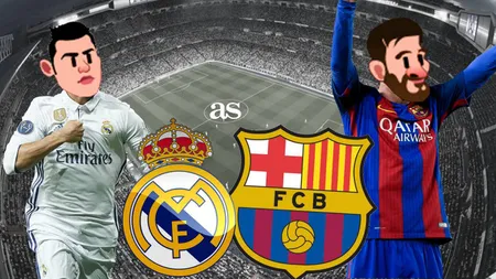 REAL MADRID - BARCELONA 0-3: Catalanii câştigă la scor El Clasico 2017