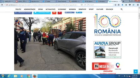 Accident grav în Buzău, la intrarea în curtea Şcolii nr. 1. Directoarea a intrat cu maşina într-un grup de părinţi VIDEO