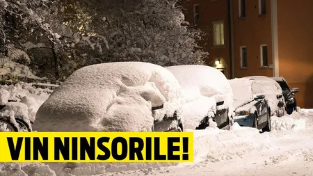 AVERTIZARE METEO: Ninsori, lapoviţă şi temperaturi scăzute. Ninge la Bucureşti