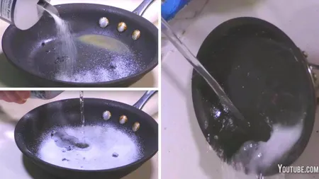 A pus sare în tigaia plină de grăsime şi a aşteptat zece minute. Ce s-a întâmplat imediat după