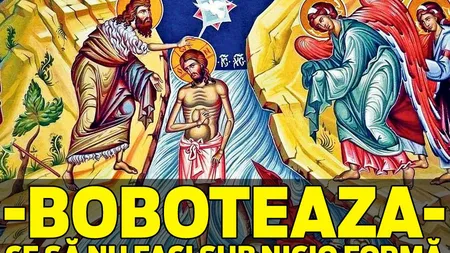 BOBOTEAZA 2019. Nu se spală, nu se calcă, NU SE ÎMPRUMUTĂ nimic, iar certurile sunt total interzise