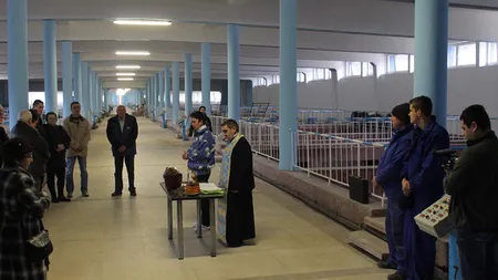 Aghiasmă la robinet pentru populaţia din Ploieşti, Câmpina şi localităţile din jur, după ce preoţii au sfinţit apa de la baraj