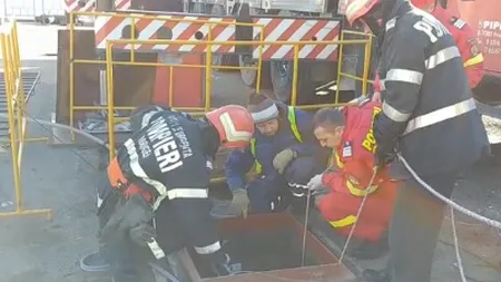 Bărbat căzut într-un puţ, în Constanţa. Pompierii au reuşit să-l salveze şi a fost transportat la spital