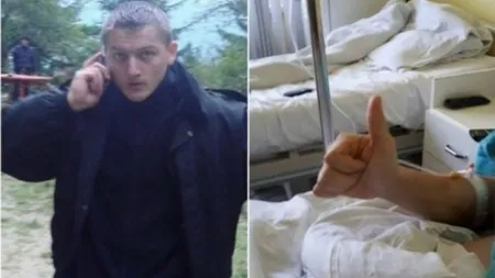 Poliţistul atacat cu sabia de un interlop în timpul unor descinderi la Rădăuţi, transferat la o clinică de recuperare