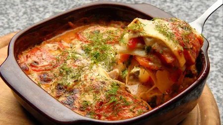 Ce mâncare să faci azi pentru copii? Lasagna cu legume
