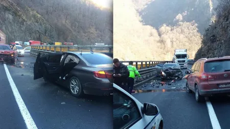 Accident pe Valea Oltului. Patru persoane rănite după impactul dintre două maşini