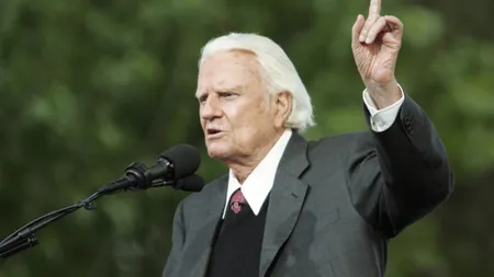 Billy Graham, cel mai influent predicator al secolului XX, A MURIT