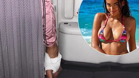 Un cunoscut model Victoria's Secret, prins în timp ce făcea sex în avion