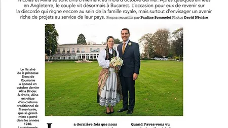 Fostul principe Nicolae a stabilit data nunţii. Se va căsători religios cu Alina-Maria Binder, în România