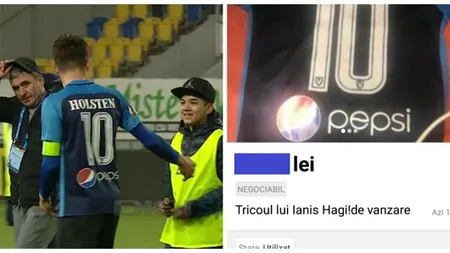 SCANDALOS! A scos la vânzare tricoul pe care i l-a dat Ianis Hagi. Cere o SUMĂ URIAŞĂ