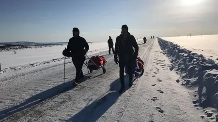 Hunedoreanul Avram Iancu s-a retras din ultramaratonul 6633 de la Polul Nord. Tibi Uşeriu conduce cursa